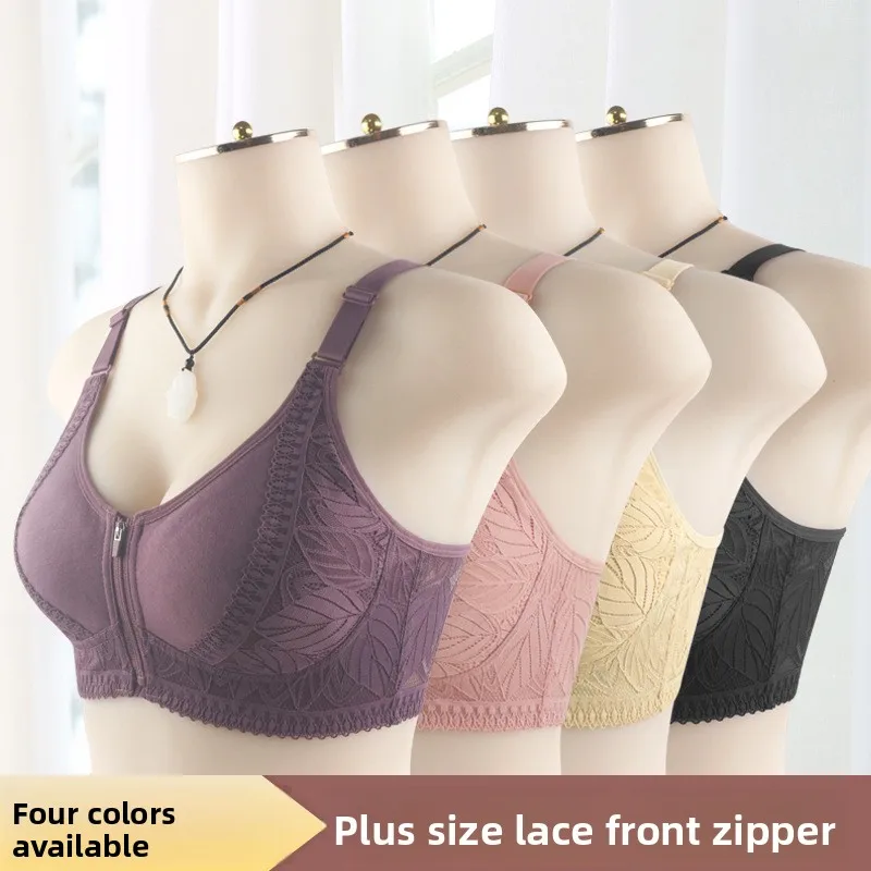 Wirefree Bra Comfort - Bra ukuran besar dengan resleting di