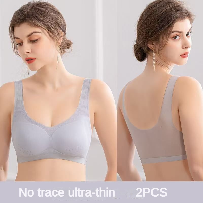 Sleep Bra Bralette - 2PCS Bra Seksi Lingerie Ukuran Besar