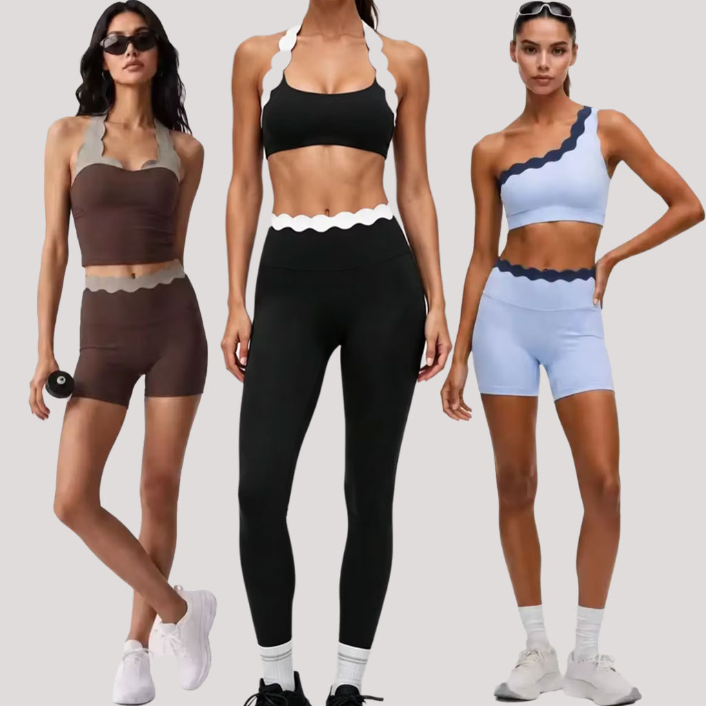 Pakaian Yoga Wanita 2-Potong,  - Lace Bralette Set ulasan dan harga