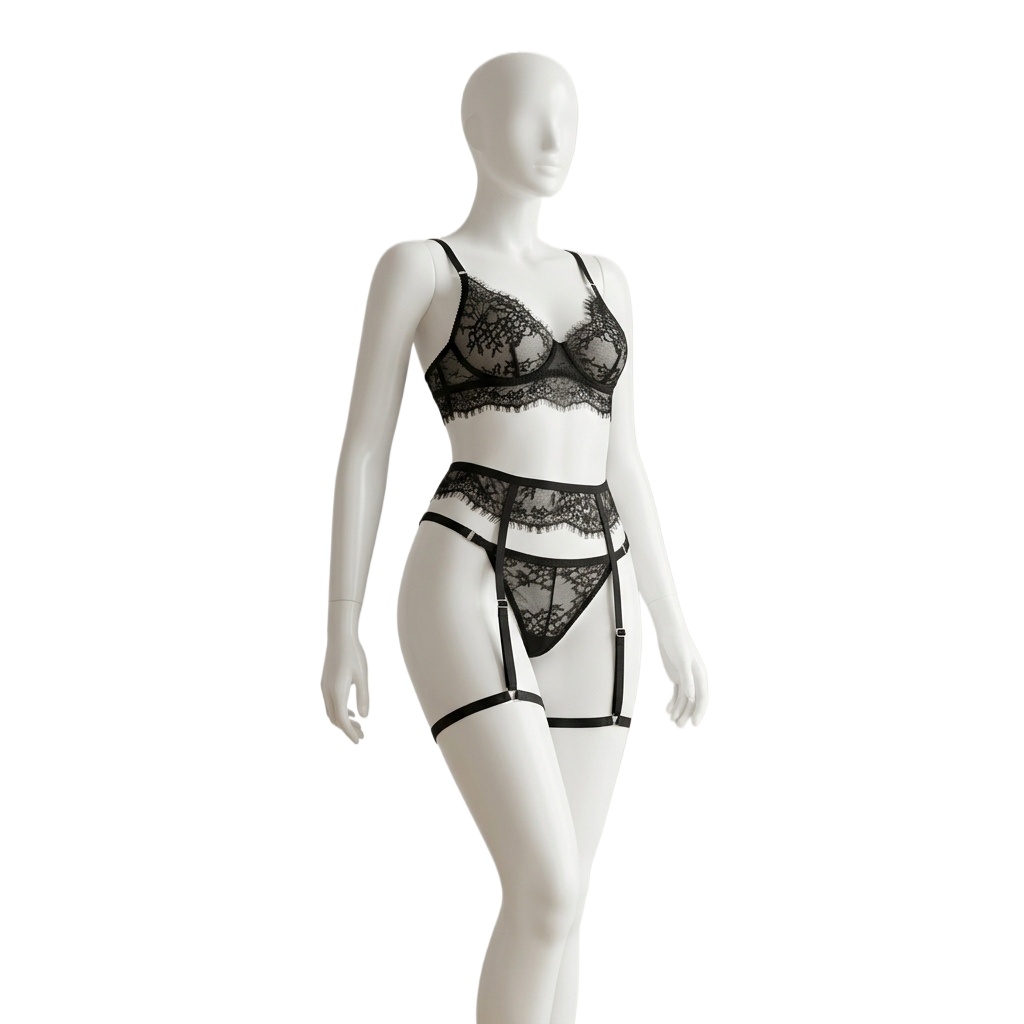 Set Pakaian Dalam Lingerie, Br - Lace Bralette Set ulasan dan harga