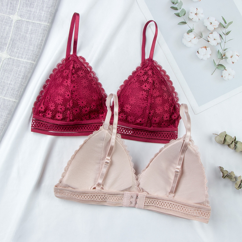 Atasan Bra Renda Bunga Seksi u - Lace Bralette Set ulasan dan harga