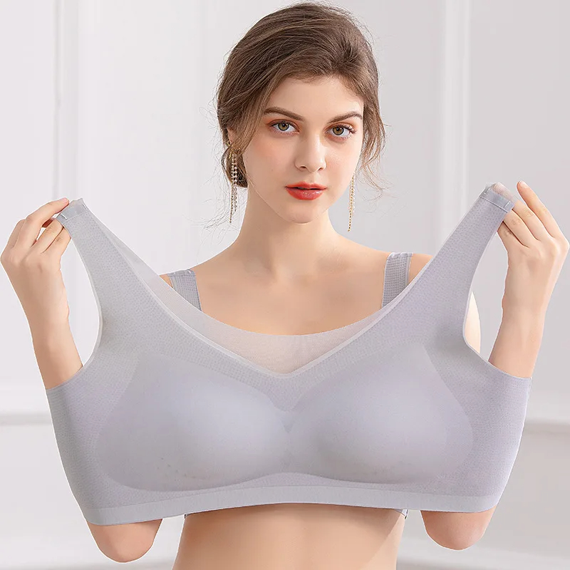 2PCS Bra Seksi Lingerie Ukuran - Sleep Bra Bralette ulasan dan harga